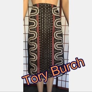 Tory Burch Embroidered Pencil Skirt- Sold Out